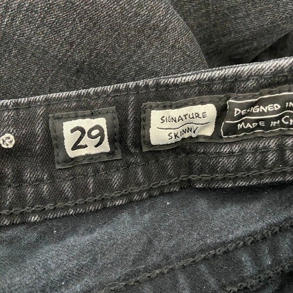 Miss Me Signature Skinny Black Denim Jeans Embellished Womens 29 - Picture 8 of 9